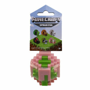 Mattel Minecraft Spawn Egg w/Mini Figure Inside S2 -ZOMBIE PIGMAN (Pink & Green)