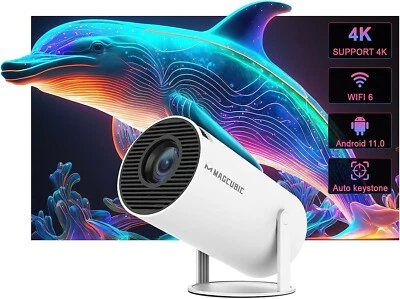 Magcubic Mini Tragbarer Beamer Trapezkorrektur 4K 200 ANSI Smart Projektor WiFi - Bild 1 von 4