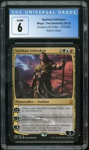 SARKHAN UNBROKEN (2015) Magic: The Gathering Mythic Rare 230/264 CGC 6 EX/NM - Picture 1 of 2