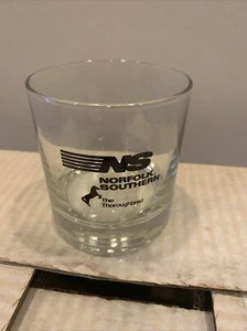 Six 6 NORFOLK SOUTHERN The Thoroughbred Rocks/Low Ball Glasses MIB 3 1/2” - Picture 1 of 10