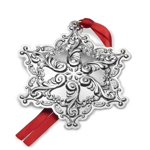2017 Wallace 20th Annual Grande Baroque Sterling Snowflake Ornament Medallion - Picture 1 of 2