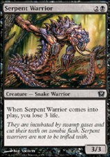 SERPENT WARRIOR FOIL 9th Edition MTG Magic the Gathering Cards DJMagic