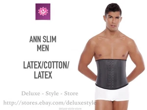 MEN'S LATEX WAIST TRAINER WORKOUT SPORT FAJAS COLOMBIANAS ANN SLIM 1031 - Picture 1 of 6