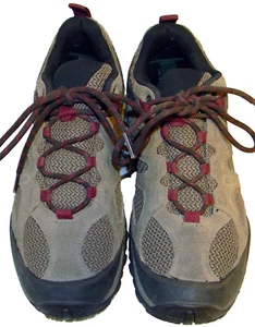 MERRELL "Yokota 2" Hiking Shoes, Brown w/Maroon Women's Size 10.5M, J78638 EUC - Picture 1 of 12