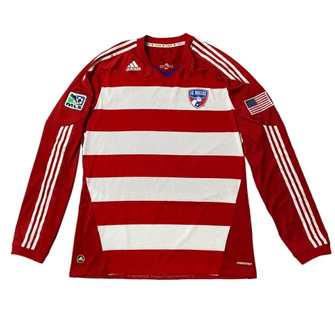 Adidas Men's FC Dallas  Soccer Jersey Long Sleeve MLS Adult Size 2XL Cover