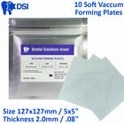 DSI Dental Soft Vacuum Forming Whitening Trays Sheets Bleach 10 Plates 2mm/.08'