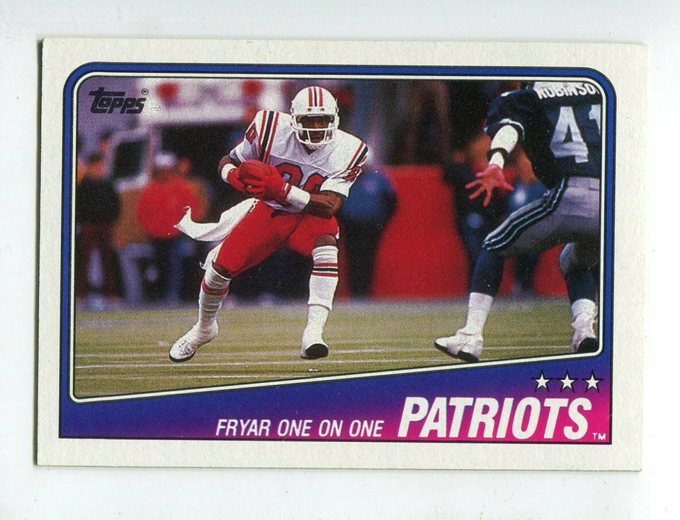 1988 Topps #175 New England Patriots Team Leaders / Irving Fryar - Image 1 of 1