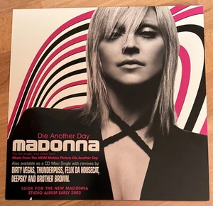James Bond MADONNA "Die Another Day" New Original 2002 US 12" X 12" Poster Flat - Picture 1 of 2