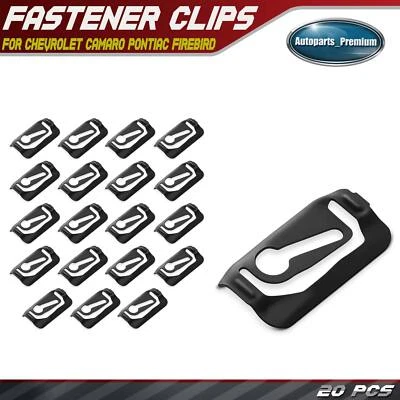 20件装黑色金属窗揭示模夹扣适用于通用雪佛兰庞蒂亚克 — 第 1/4 张图片