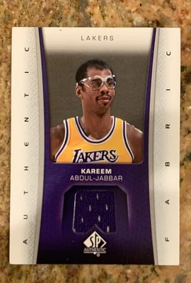 Auténtico SP 2006-07 - Tela auténtica Kareem Abdul-Jabbar #AF-KA (MEM) Foto 1 de 2