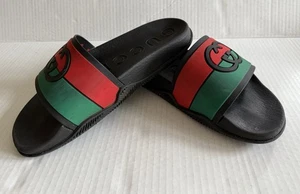 Gucci Herren Interlocking G - Double G Pantolette Sandale - Größe 8 oder 8,5 (?) - Bild 1 von 18