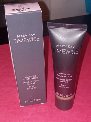 Mary Kay Matte 3D Foundation Bronze W100 #099978 - NIB W 100 - Image 1 of 4