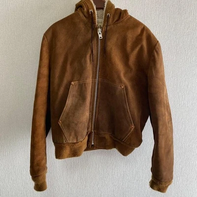 70s USA SCHOTT Shot Suede Active Jacket, Size 40 - Image 1 of 4