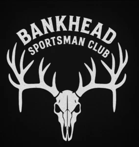 BANKHEAD SPORTSMAN CLUB Calavera Coche Ventana Vinilo Calcomanía Camión Gráfico Adhesivo - Imagen 1 de 6