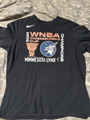 Camiseta 2024 Minnesota Lynx Nike Commissioners Cup Champions Talla XL Foto 1 de 4