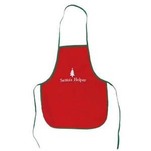 Weihnachtsmann Helfer bestickt Weihnachten Kinder Schürze 19,5 x 16 Zoll Neu - Bild 1 von 2
