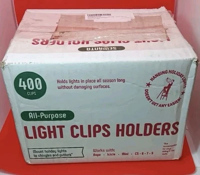 All-Purpose Holiday Light Clips [Set of 400] Christmas Light Clips, Outdoor - Image 1 of 4