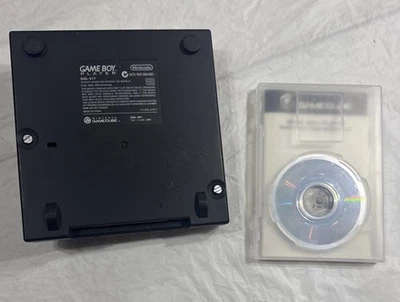 Accesorio para jugador Nintendo GameCube Game Boy negro con disco de inicio - probado en caja original Foto 1 de 4