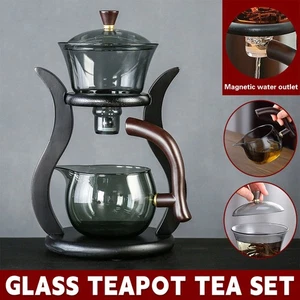 Glass Tea Set Household Set Transparent Teapot And Teacup Set Heat Resistant - Picture 1 of 14