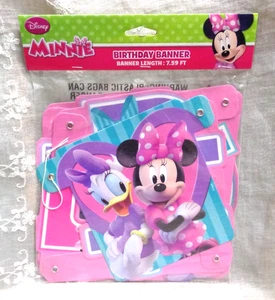 DISNEY JUNIOR DesignWare MINNIE MOUSE Happy Birthday Banner 7.59 ft No. 5215685 - Picture 1 of 3