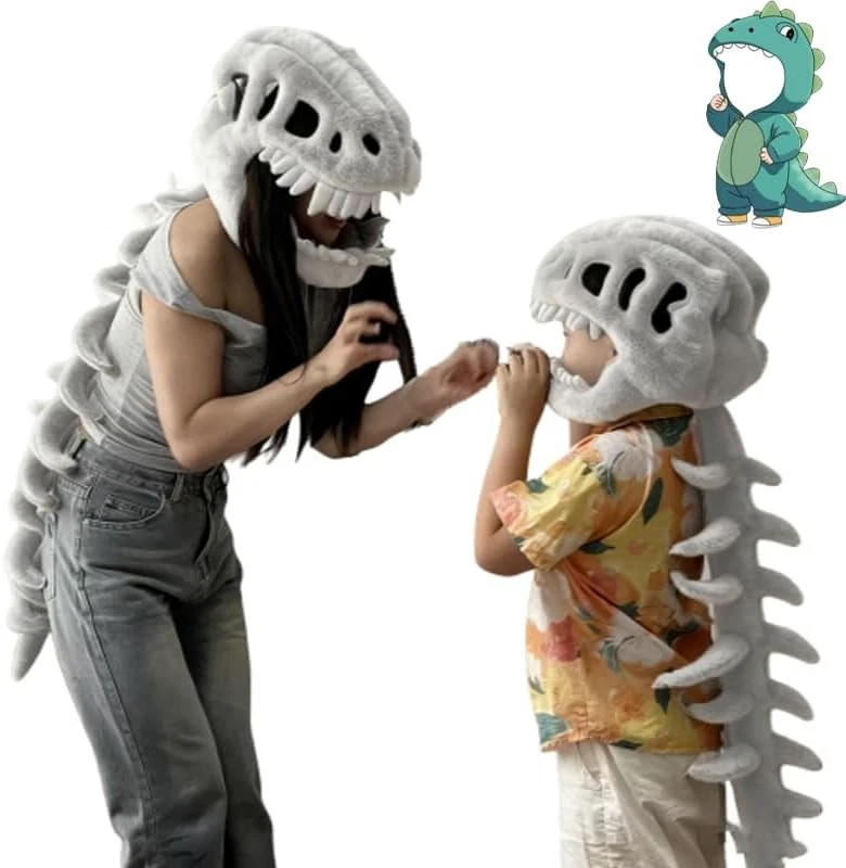 Spinosaurus Plush Dino Outfit Spinesaurus Realistic Dinosaur Costume-3D Skeleton - Image 1 of 4