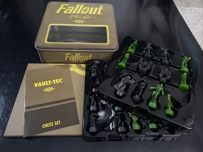 OPEN BOX  Fallout Game Chess Set USAopoly 2016 Gamestop Exclusive Never Used - Image 1 of 4