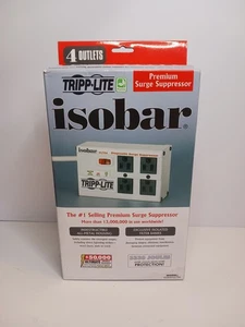 Tripp Lite ISOBAR4ULTRA Surge Protector Metal 4 Outlet 6' Cord 3330 Joules - Picture 1 of 6