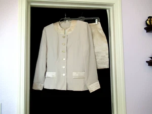 Joseph Ribkoff champagne colored suit, sz. 10 US - Picture 1 of 11