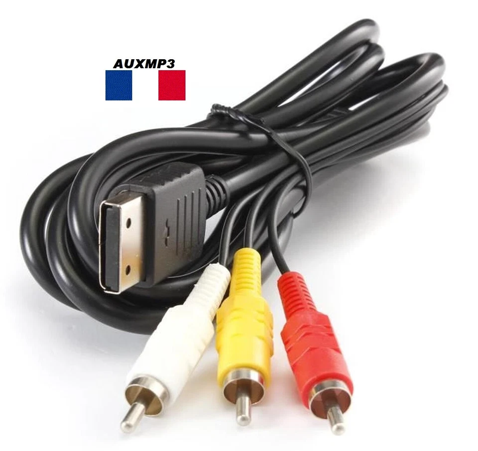 Rca AV A/V Pour Sega Dreamcast Stereo Composite Audio Video TV Adapteur Câble