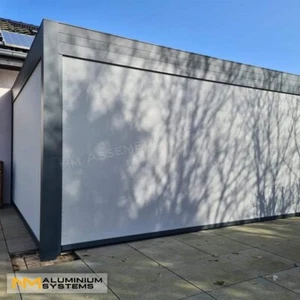 Zip Markise Senkrechtmarkise Zip-Screen Terrassendach Sonnenschutz 1,6 m x 1,4 m - Bild 1 von 24