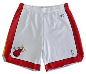 NBA MIAMI HEAT BASKETBALL SHORTS 2000'S CHAMPION SIZE S - Picture 1 of 9