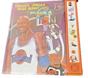 Space Jam Play A Sound Book Michael Jordan Bugs Hase Vintage 1990er Jahre versiegelt Neu - Bild 1 von 1