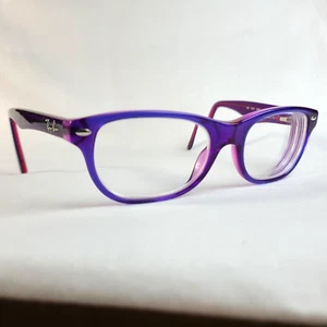 Ray-Ban RB1555 3666 Kids Eyeglasses FRAMES ONLY Purple Full Rim 46-16-125 - Picture 1 of 16