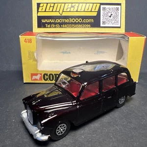 1971-74 Corgi Toys - 418 AUSTIN LONDON BLACK TAXI CAB + Original Window Box - Picture 1 of 18