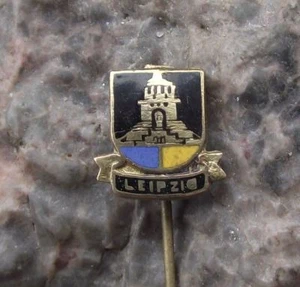 Antique Leipzig East Germany Monument Battle of Nations War Memorial Pin Badge - Picture 1 of 4