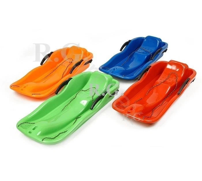 Kinderschlitten Bob Schlitten Rodel Schneegleiter Bremsen Kunststoff Zugseil - Bild 1 von 1