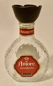 di Amore AMARETTO LIQUEUR 375 ml EMPTY Decorative Bottle w/Swirled Lid - Picture 1 of 7