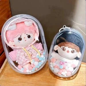 Multicolor Doll Display Box Transparent Keychain Bag Storage Case Wallet - Picture 1 of 14