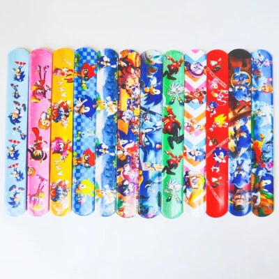 12pcs Cartoon Slap Band Snap Bracelet Kids Party Bag Gift for Kids Boys Girls - image 1 of 4