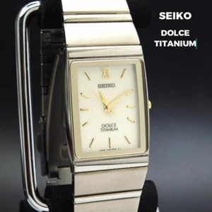 SEIKO DOLCE TITAMIUM 4J41-5000 Men's Watch, Working Condition From Japan Rare - Picture 1 of 6