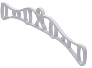 Pair of White Cast Iron Rack Ends 4 Slat Clothes Dryers Hanging Rack Airer - Picture 1 of 3