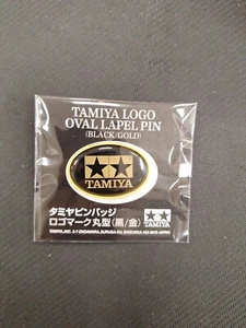 Tamiya Pin Badge Logo Mark Round Black/Or Originelle Goods 67510 - Photo 1 sur 2