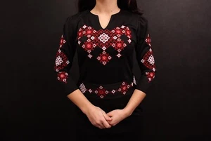 Vestido Vyshyvanka Tradicional Bordado Mujer Ucraniano Étnico Talla M - Imagen 1 de 5