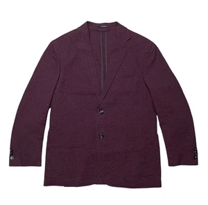 $2,895 ERMENEGILDO ZEGNA Neutral Unlined WOOL/LINEN/SILK Seersucker Blazer Italy - Picture 1 of 13