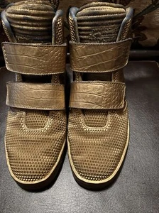 Men's 2014 NIKE FLYSTEPPER 2K3 677473-400 Gold Custom Color Size 8.5 Rare - Picture 1 of 7