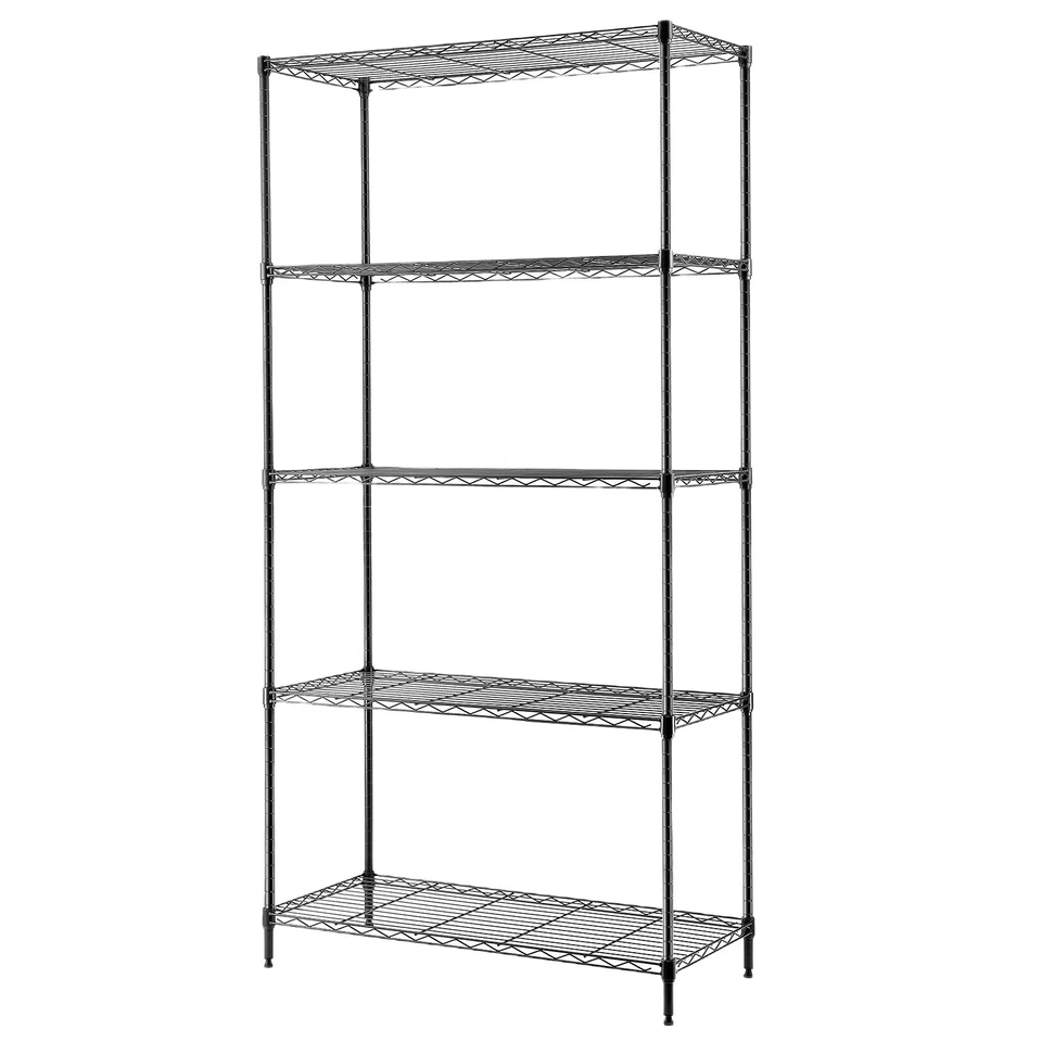 lagerregal 3-5 Ebenen,Metallregal,Standregal,Höhenverstellbare Gitterablage - Bild 1 von 1