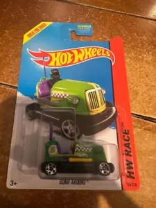 2014 Hot Wheels HW Race Bump Around #166 Green - Picture 1 of 1