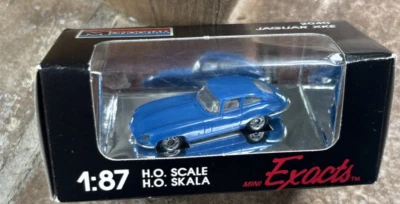 Monogram 2040 Mini Exacts 1:87 HO Scale Jaguar XKE Blue NIP - Image 1 of 3
