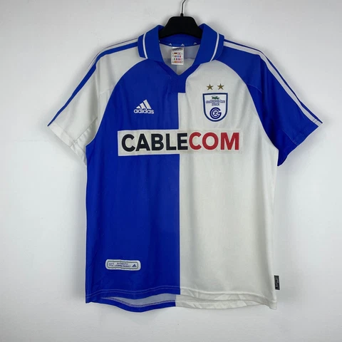 Grasshoppers Zurich 2001-2002 Vintage Home Shirt Soccer Jersey Youth XL boys 176 Cover