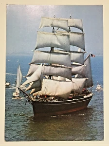 Star Of India Viaje Histórico en San Diego Postal Sin Publicar 6-1/2" x 9" - Imagen 1 de 6